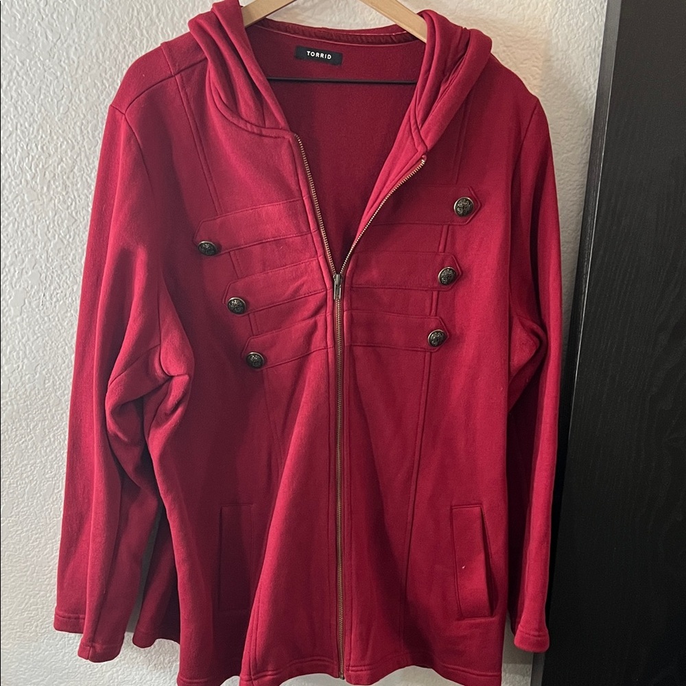 Torrid Women's Bold Red Utility Jacket